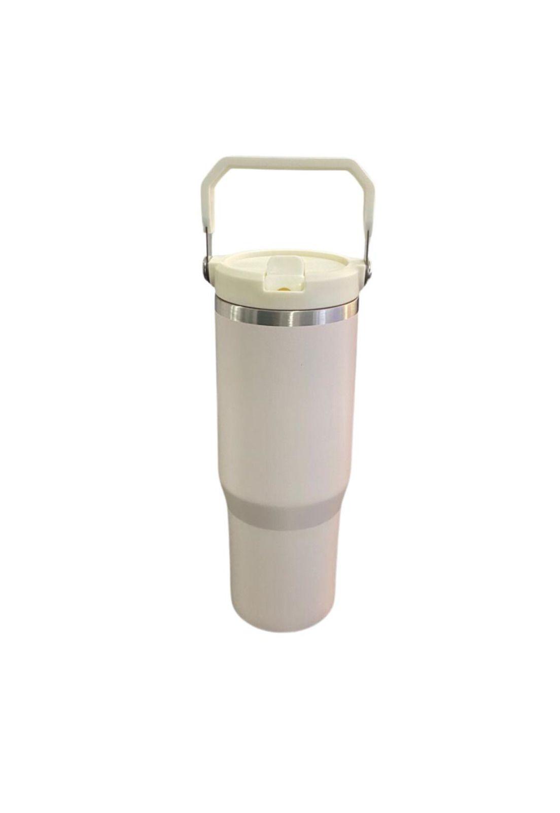 Botella Termica Flip Straw Tumbler 900 Ml Crema-0