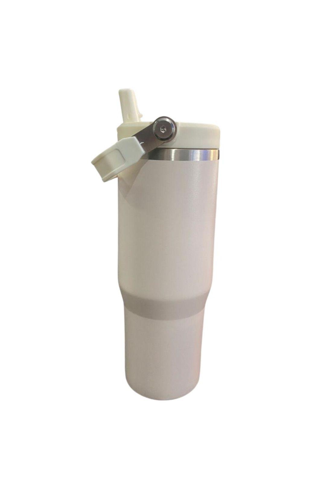 Botella Termica Flip Straw Tumbler 900 Ml Crema-3