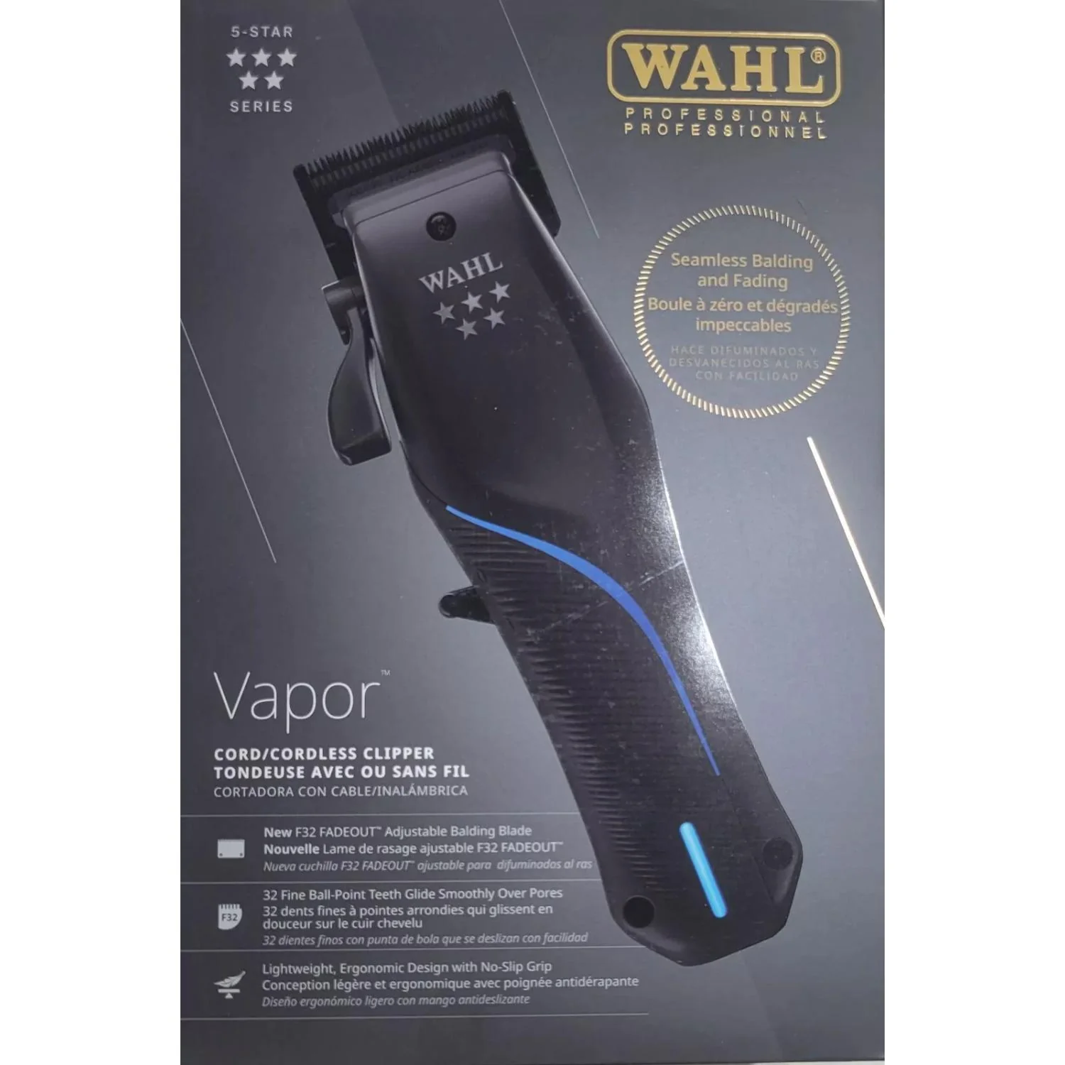 Maquina Wahl Cortapelo Vapor Inal mbrico Cordless 5 Star-3