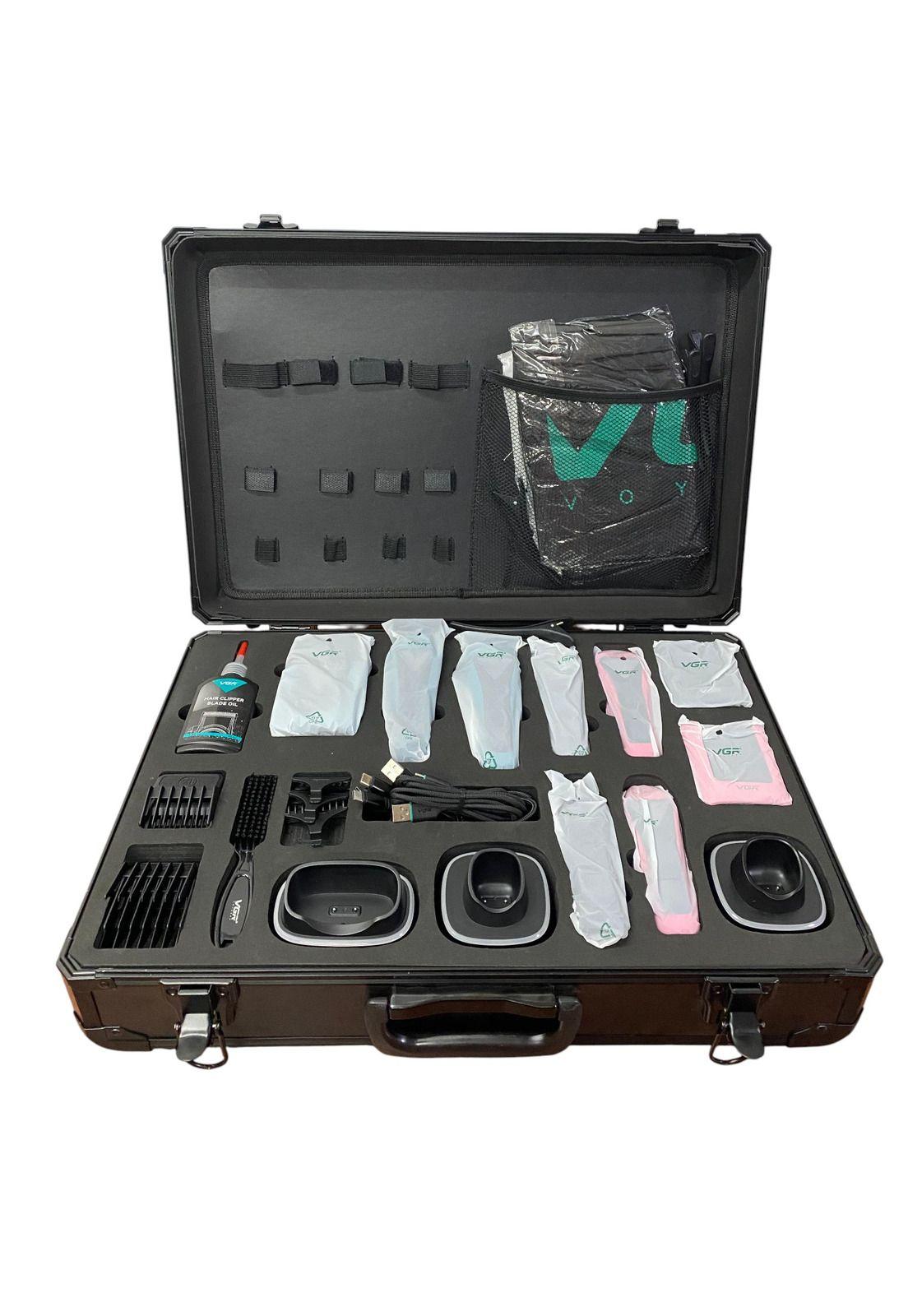 Maquina De Cortar Pelo VGR V-035C Motor Vector + Carcasa Maletín-7