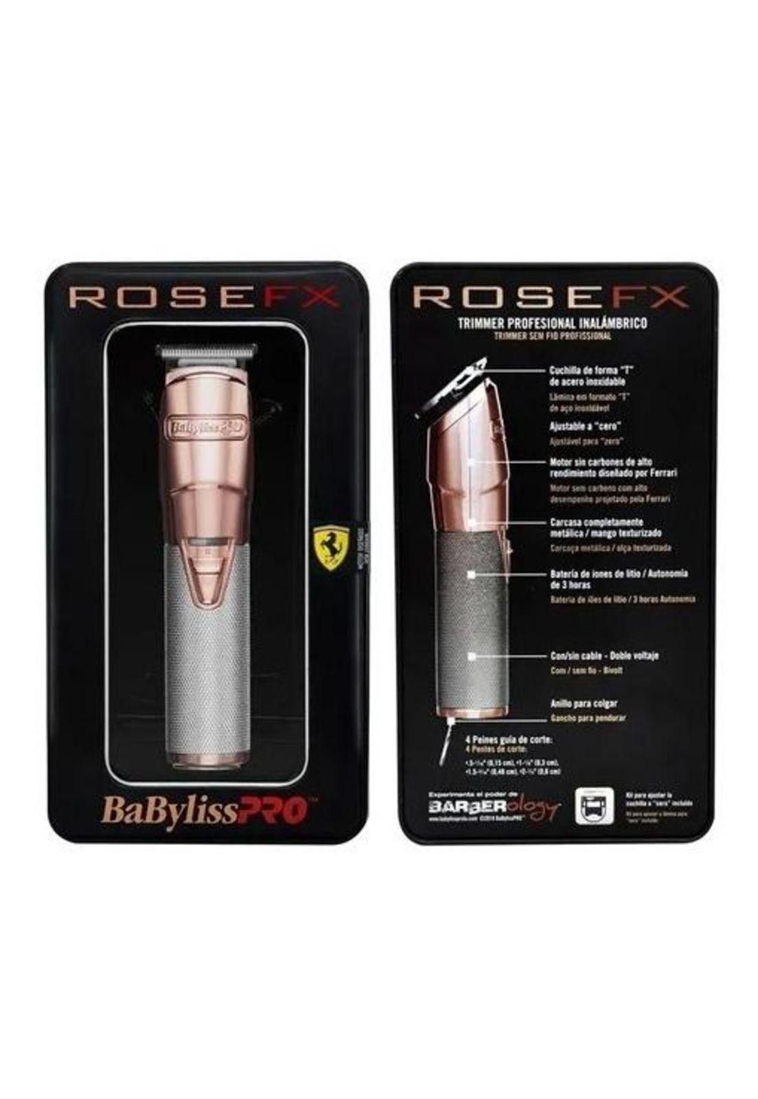 Babyliss Pro Máquina Patillera Trimmer Cuchilla Rose Fx 788-3