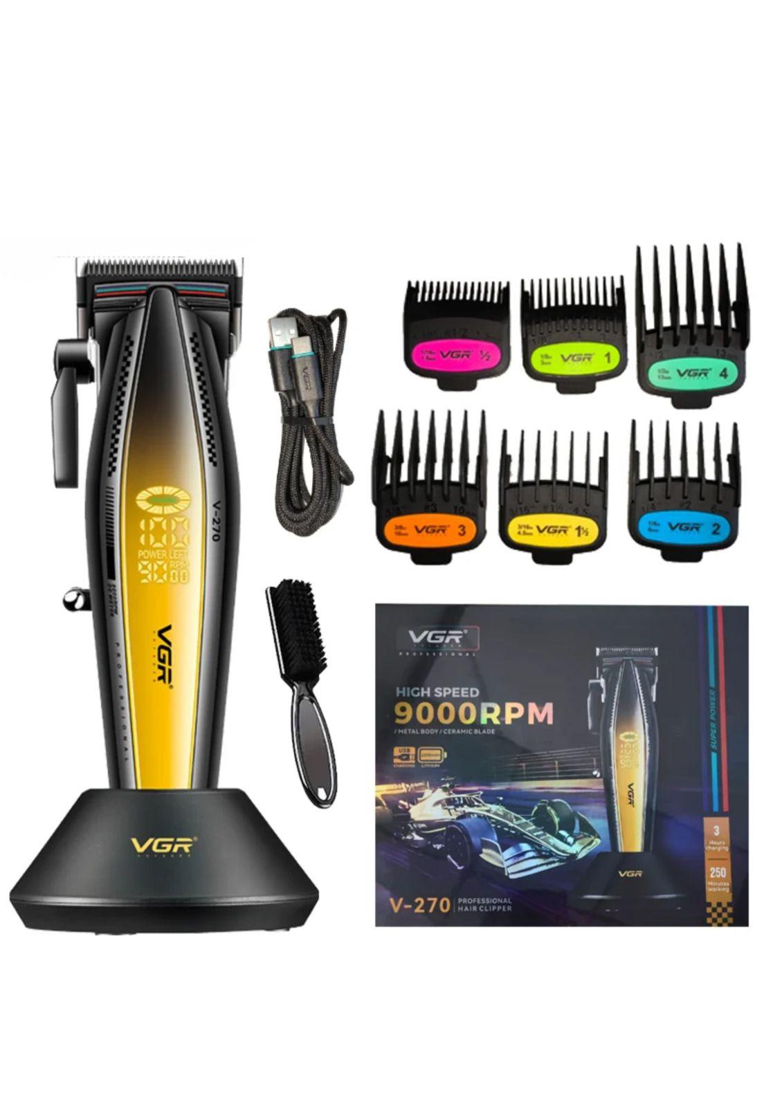 Máquina VGR Profesional Corta Pelo Dorado V-270 9000 RPM-1