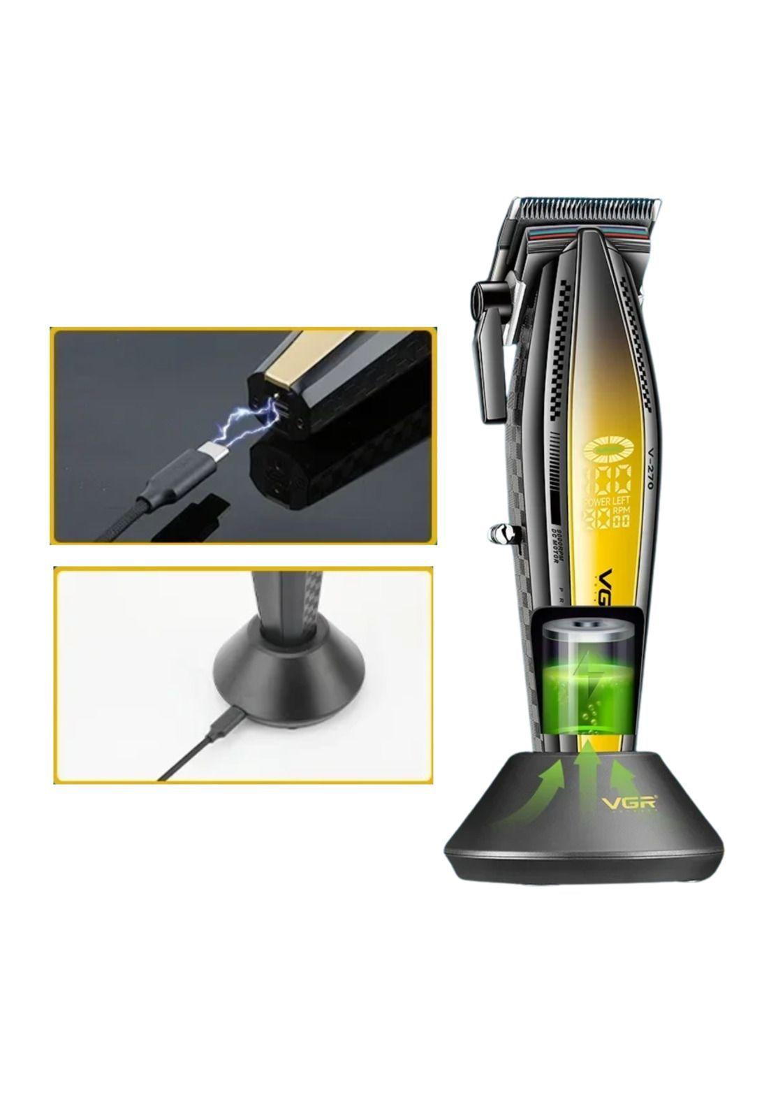 Máquina VGR Profesional Corta Pelo Dorado V-270 9000 RPM-2