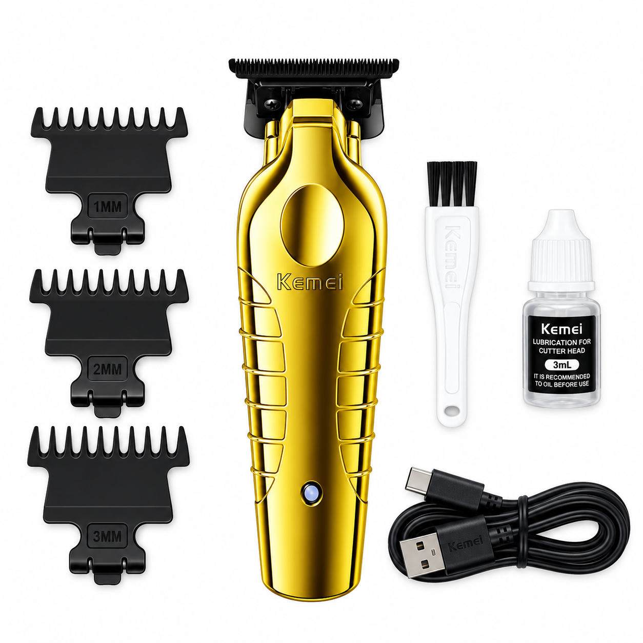 Maquina Trimmer Kemei KM 2299 Dorada-1