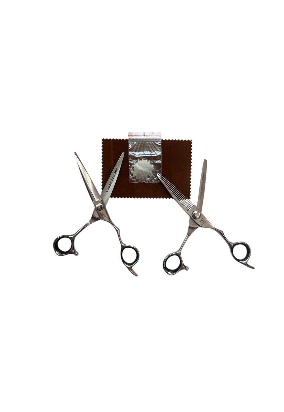 Set De Tijeras Para Corte De Cabello WMARK NG-001 6"-5