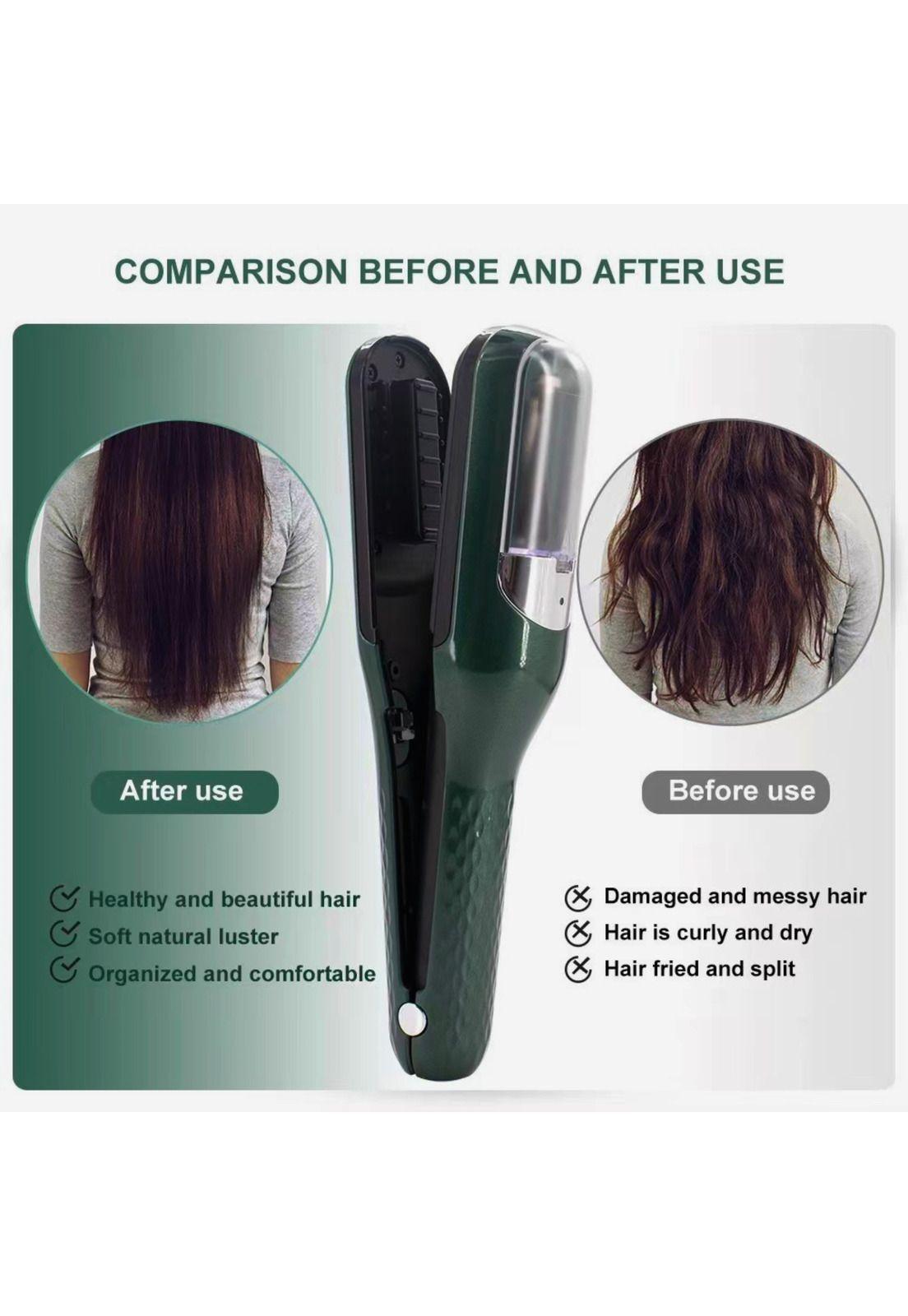 Cortadora De Puntas Abiertas Y Dañadas Del Cabello verde-2