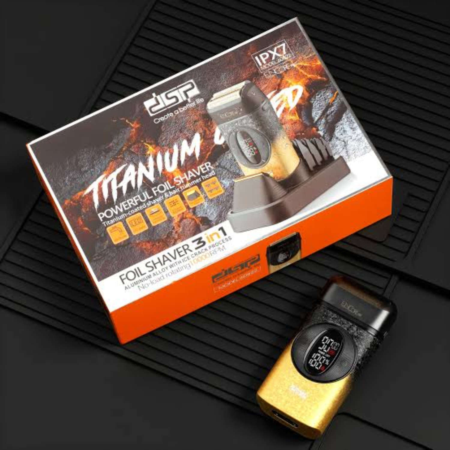 Afeitadora y Trimmer 3 En 1 Dsp Prof Seco Y H medo 10 000 RPM-4