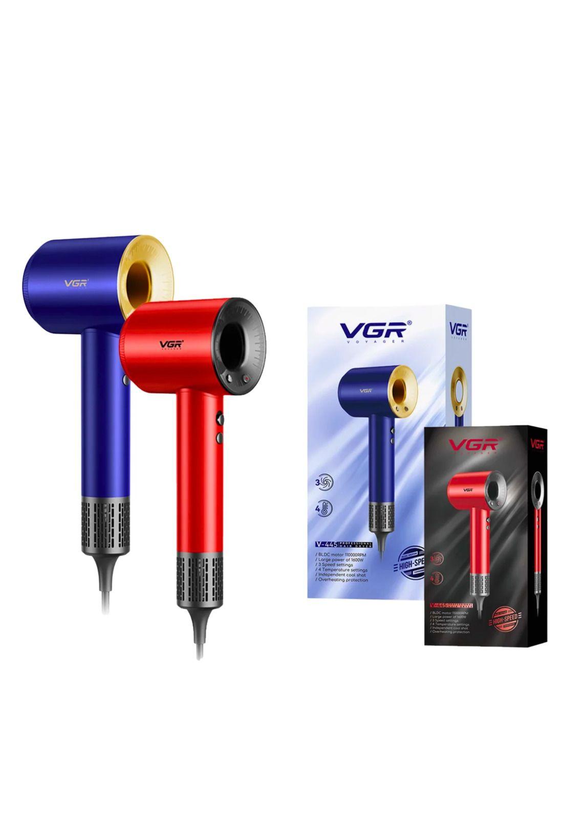 Secador De Pelo VGR Profesional V-445 110000rpm Azul-2