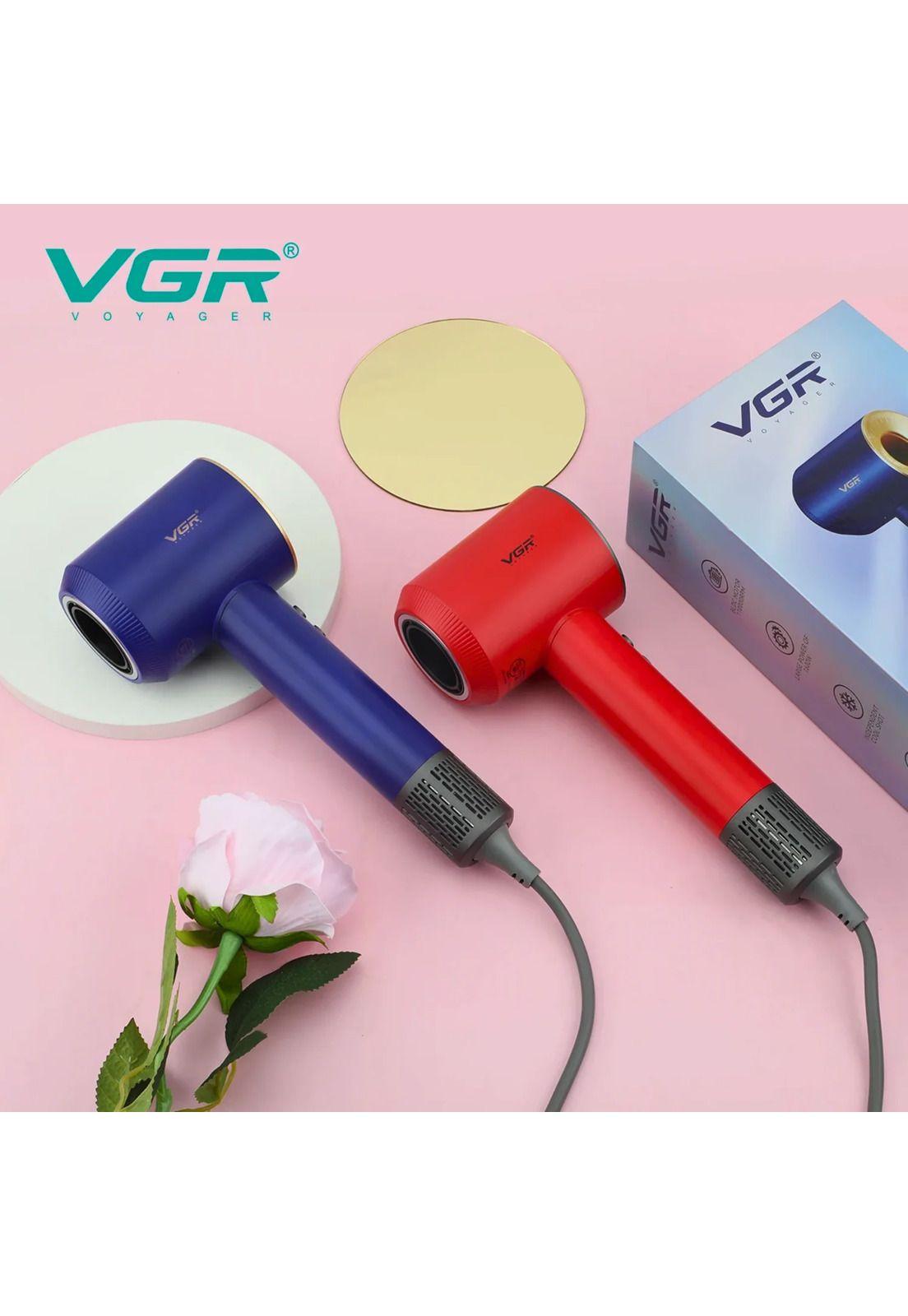 Secador De Pelo VGR Profesional V-445 110000rpm Azul-3