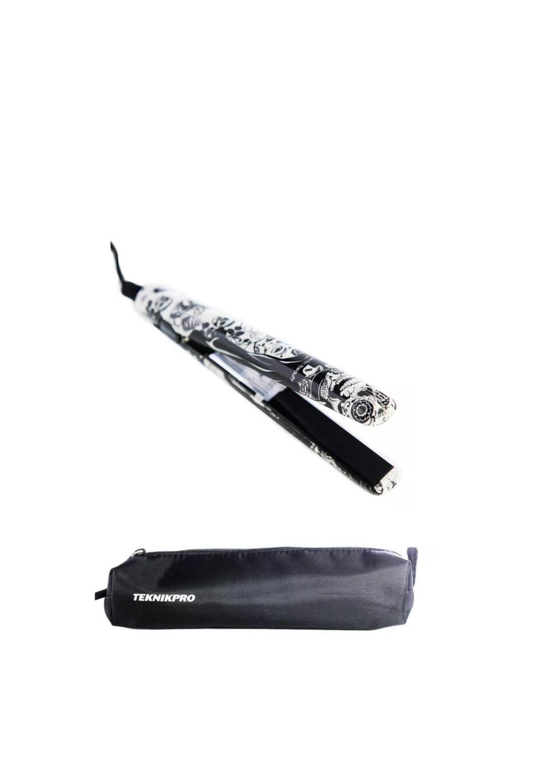 Plancha Alisadora De Viaje TeknikPro Mini Tatoo 17 Cm +Bolso-2