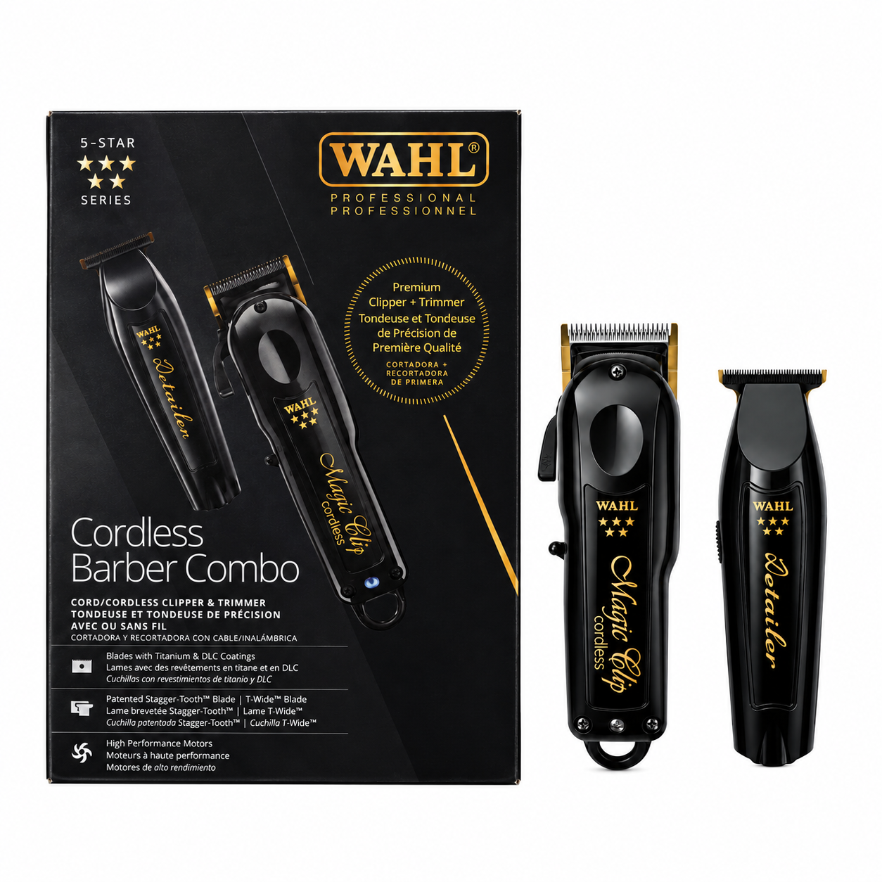 Combo Barber Cordless Wahl MagicClip Detailer Li Inalambrica-3