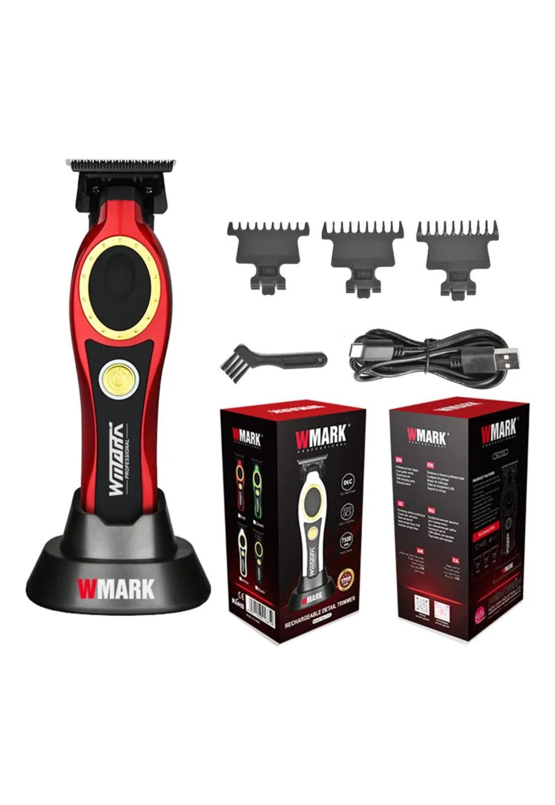 Máquina Trimmer Patillera Wmark NG7230 Rojo 7500 RPM-2