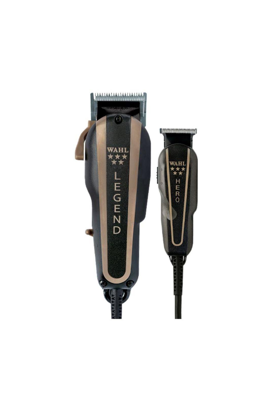 Maquina Cortepelo Wahl Barber combo Legend + Hero Negro-0