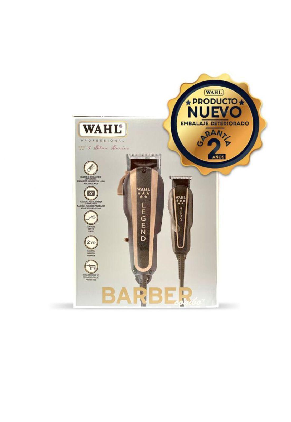 Maquina Cortepelo Wahl Barber combo Legend + Hero Negro-2