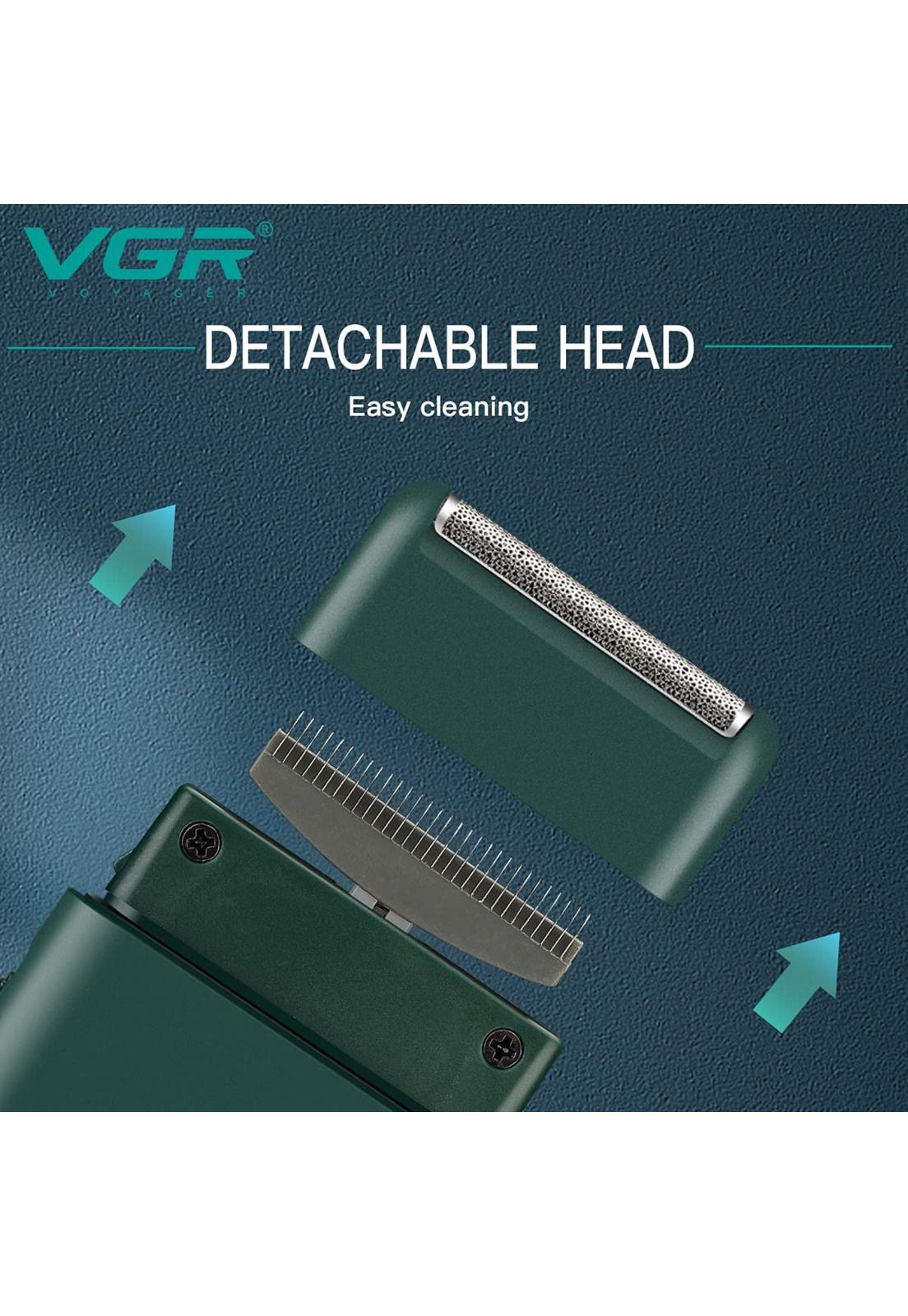 Afeitadora Mini Shaver y Trimmer VGR390 Viaje Recargable-5