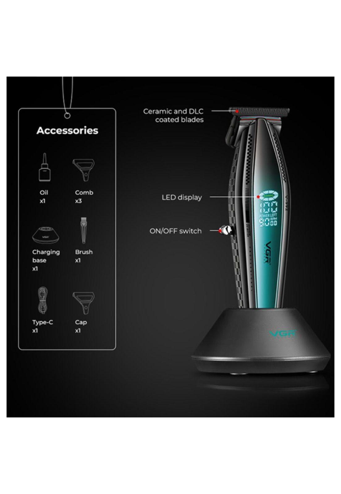 Máquina Patillera Pro VGR V-992 Metal 9000rpm Motor Dc Turbo-4