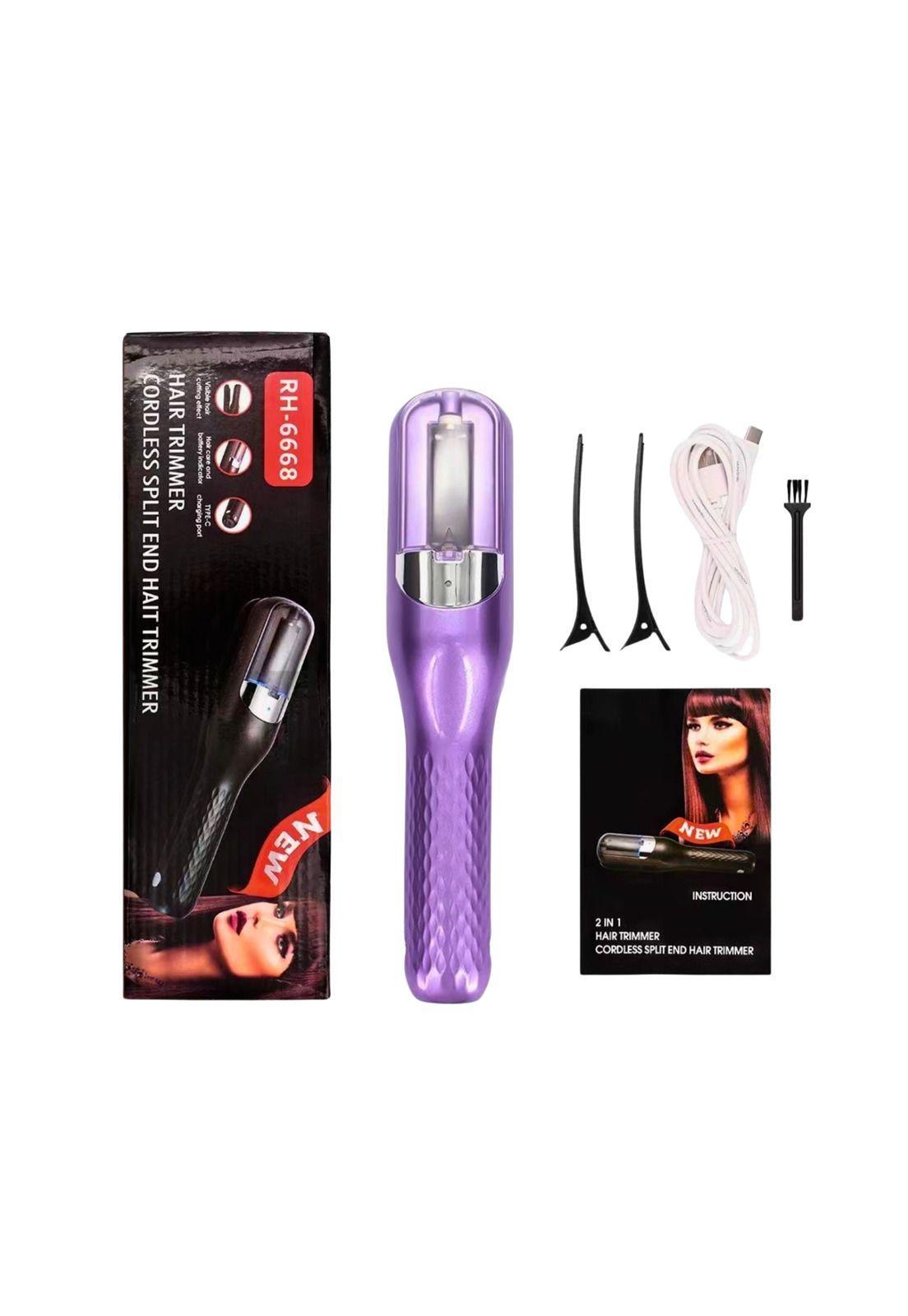 Cortadora De Puntas Abiertas Y Dañadas Del Cabello violeta-2