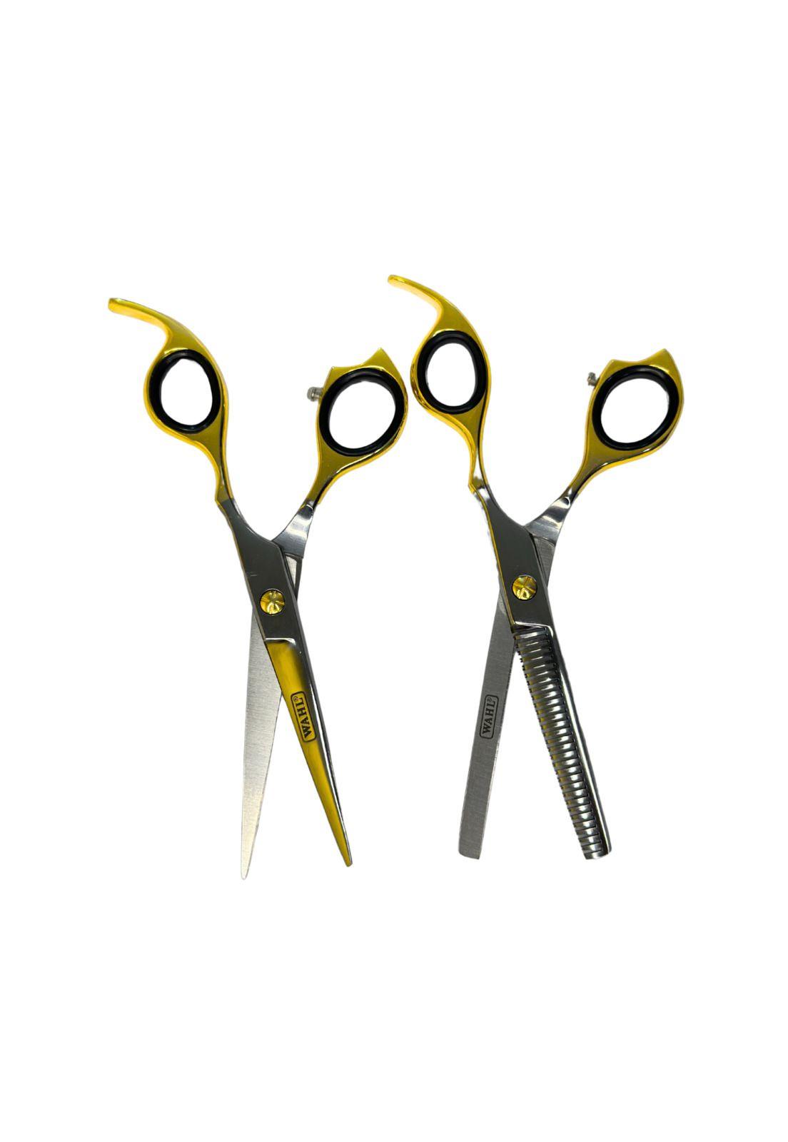Set De Tijeras Wahl Profesional Filo Navaja Y Esculpidora 6-1