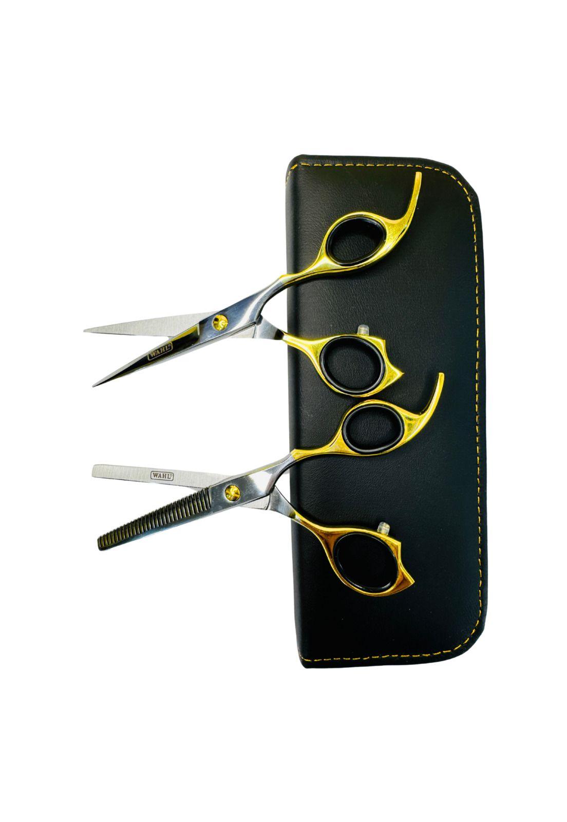 Set De Tijeras Wahl Profesional Filo Navaja Y Esculpidora 6-3