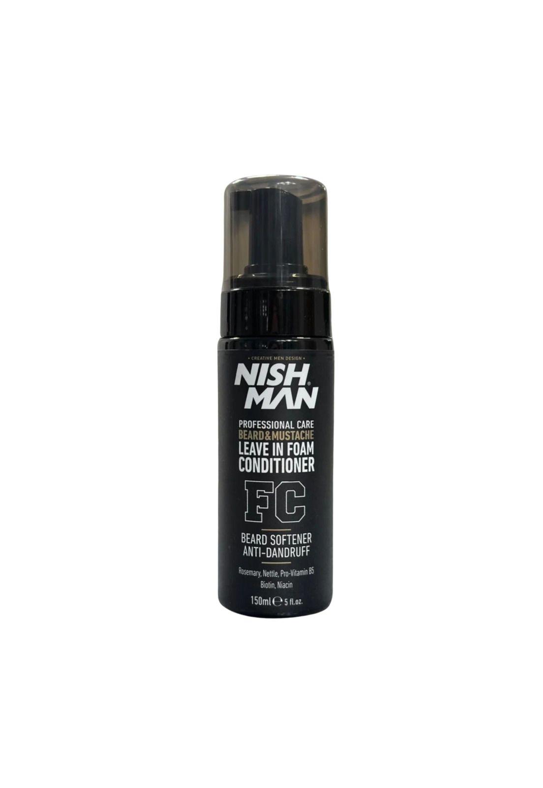 Nishman Foam Conditionador Espuma Anti-Caspa Barba Y Bigote-2