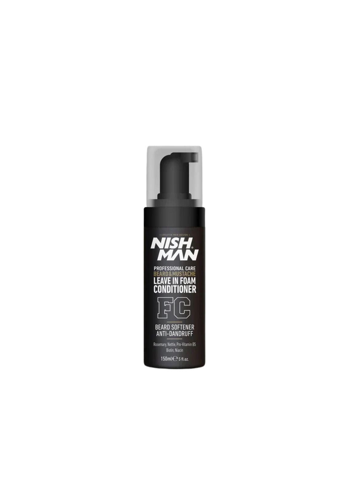 Nishman Foam Conditionador Espuma Anti-Caspa Barba Y Bigote-3