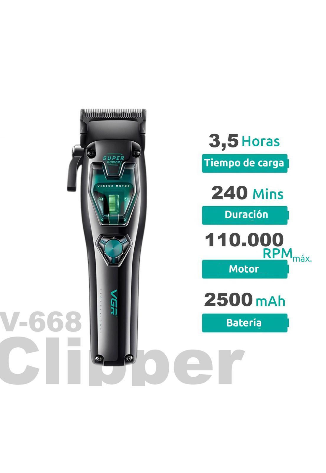 Máquina De Cortar Pelo VGR V-668 Inalámbrica Motor Vector-3