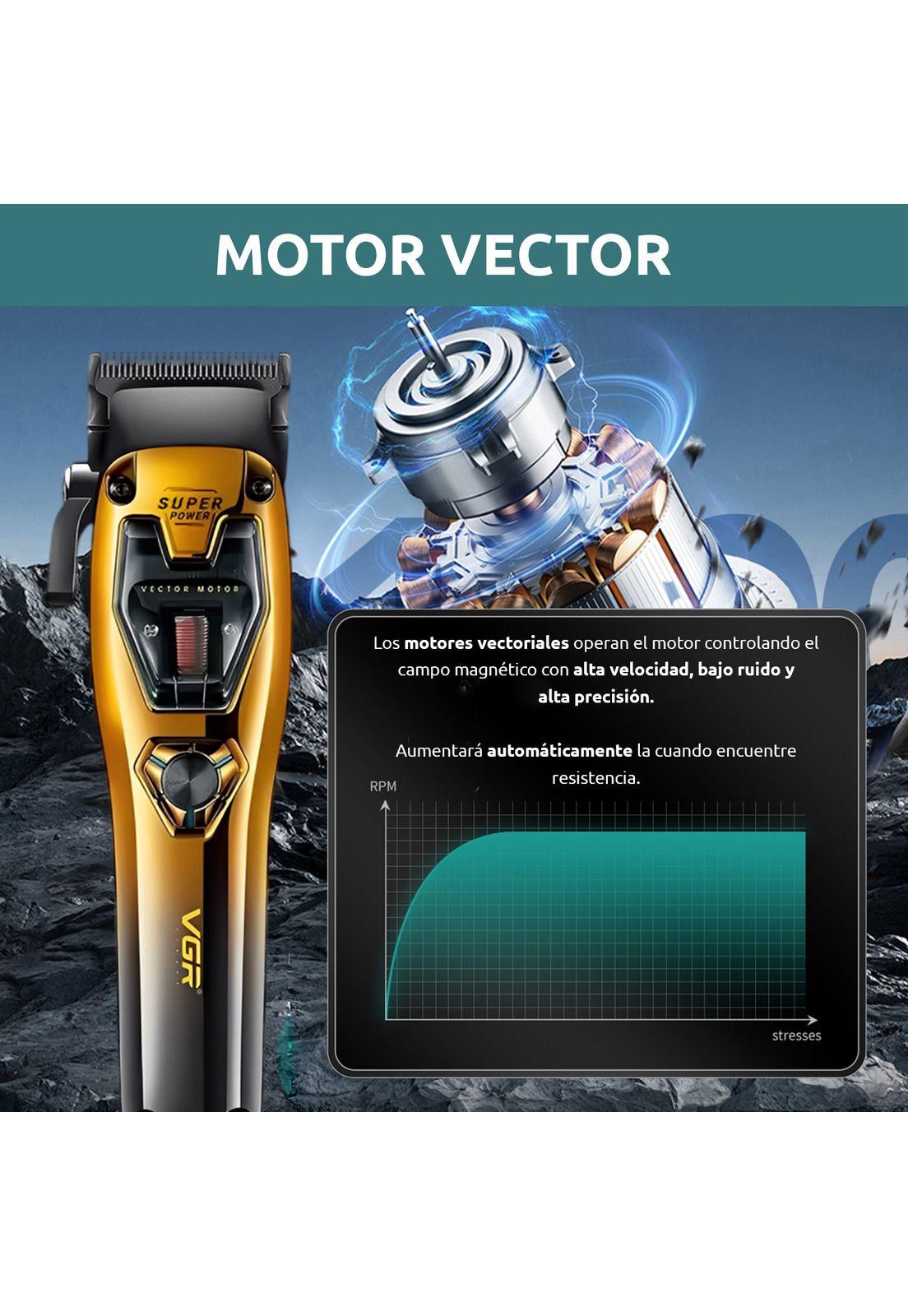 Máquina De Cortar Pelo VGR V-668 Inalámbrica Motor Vector-4
