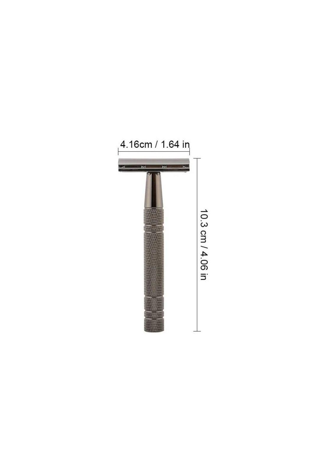 Navaja Rasuradora Clasica Inox Maxcare+5 Repuestos Barberia-3
