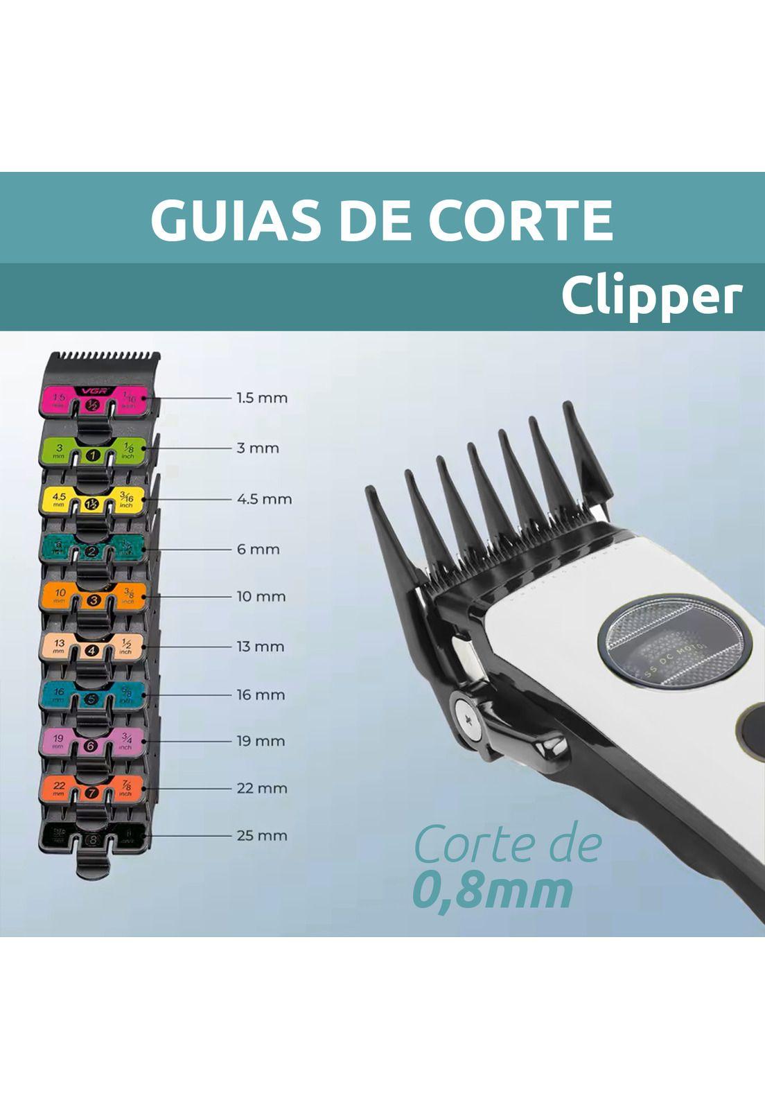 Máquina Cortar Pelo VGR880C Cerámica Motor Rotatech Blanco-3