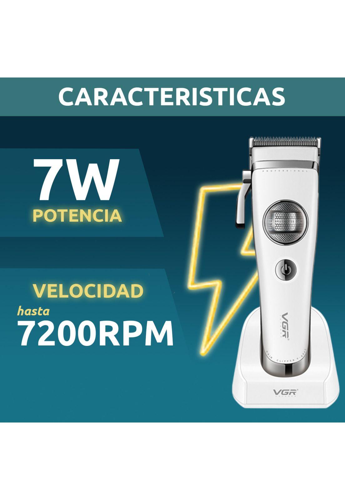 Máquina Cortar Pelo VGR880C Cerámica Motor Rotatech Blanco-6