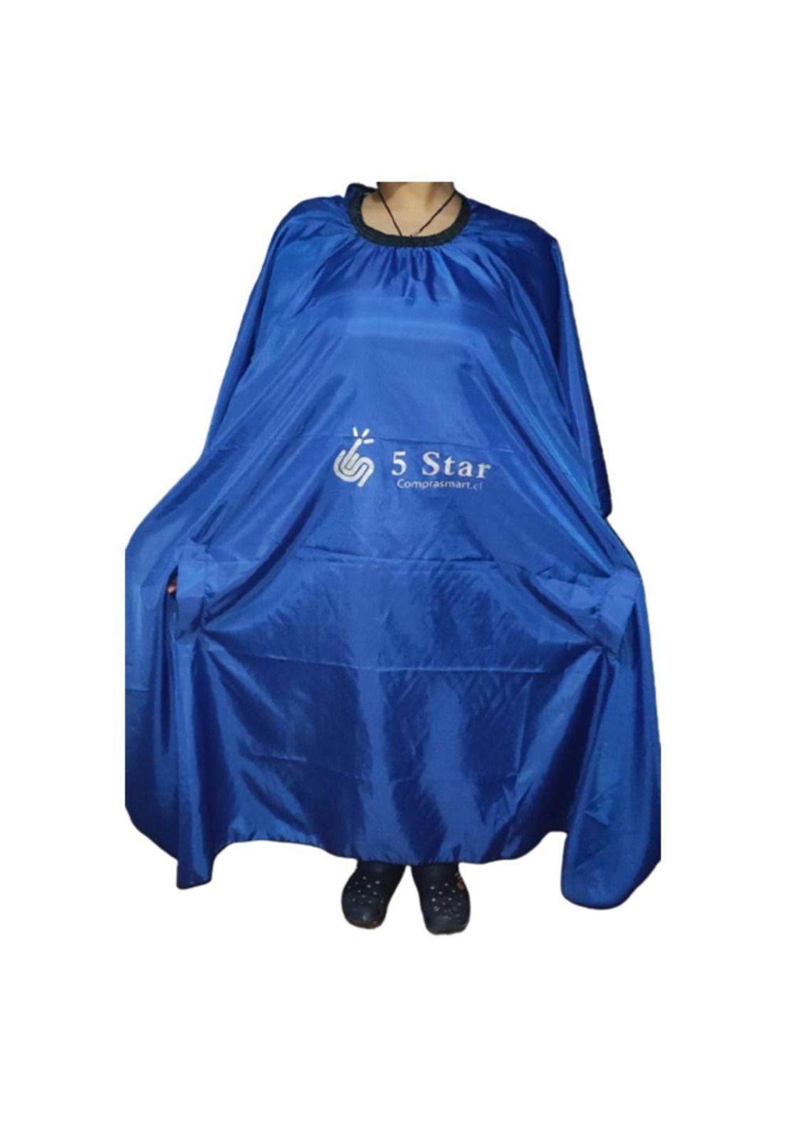 Capa Corte Tintura Peinador 5 STAR Peluquería Profesional AZUL-0