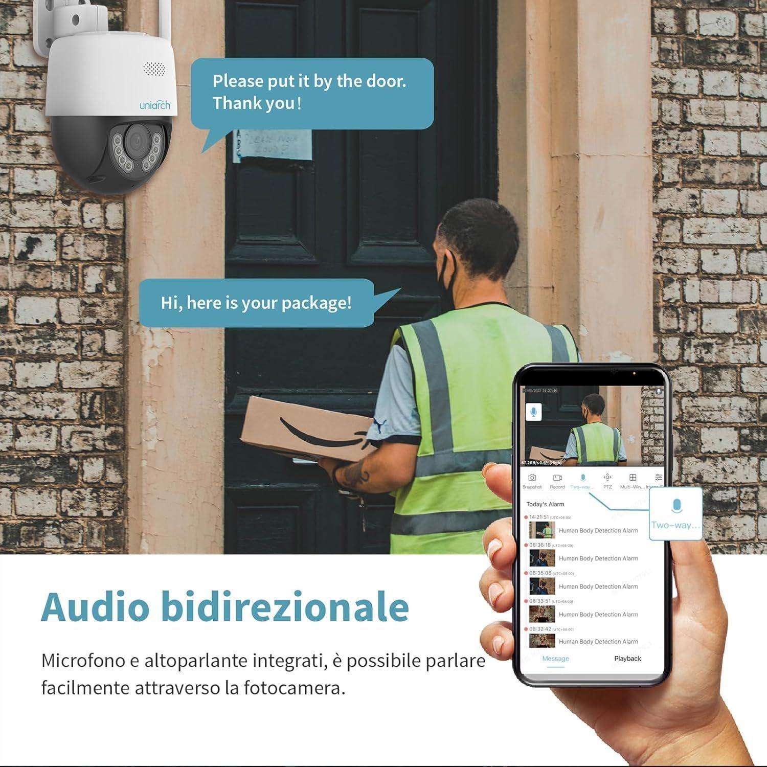 Cámara de Seguridad Wifi 360 IP 2K 3MP Color Luz LED Sirena-3