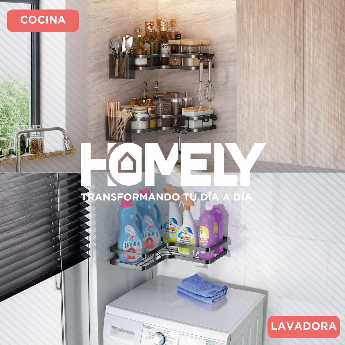 Set x 7 organizadores de ducha acero inoxidable Homely-5