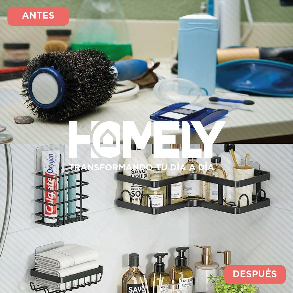 Set x 7 organizadores de ducha acero inoxidable Homely-6