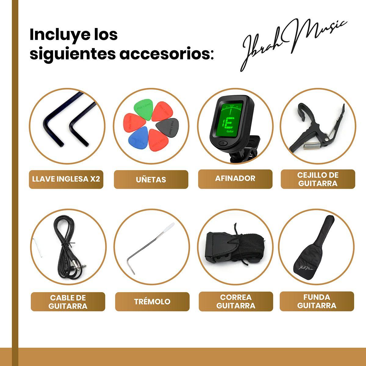 Guitarra Electrica Flying V 39" Ibrah Music Amplificador 20W-2