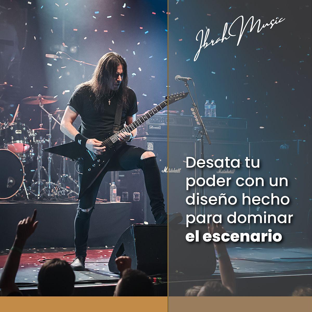 Guitarra Electrica Flying V 39" Ibrah Music Amplificador 20W-6