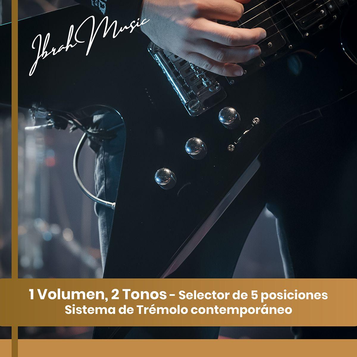 Guitarra Electrica Flying V 39" Ibrah Music Amplificador 20W-4