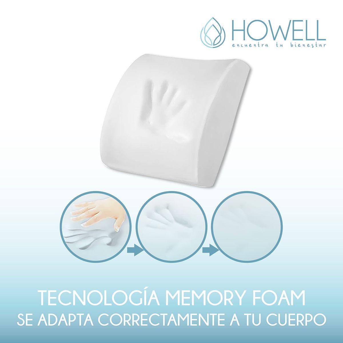 Cojín Lumbar Ortopédico Para Espalda Howell Soporte Dorsal-7