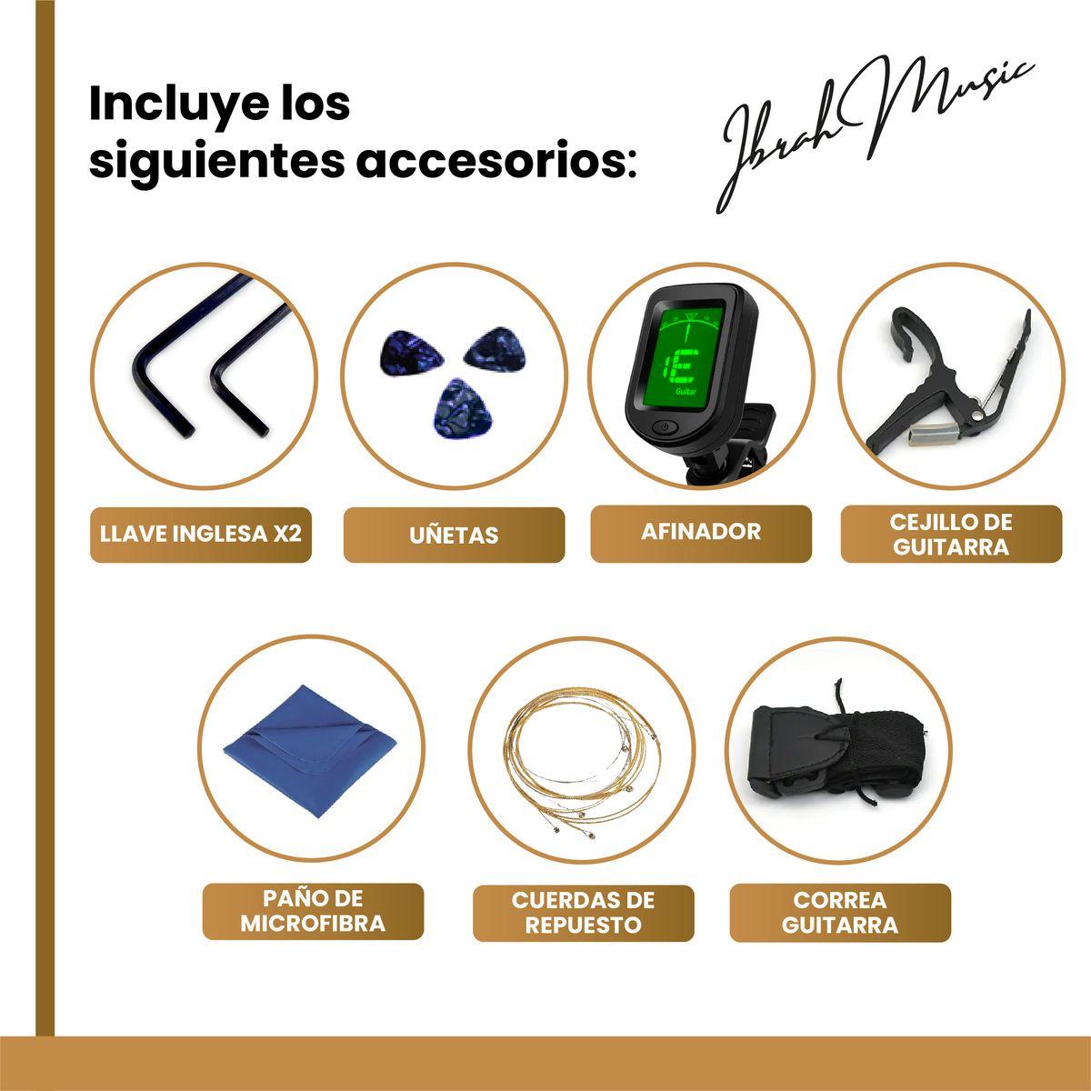 Guitarra Electroacustica Ibrah Music 41 Pulgadas Funda + Acc-2