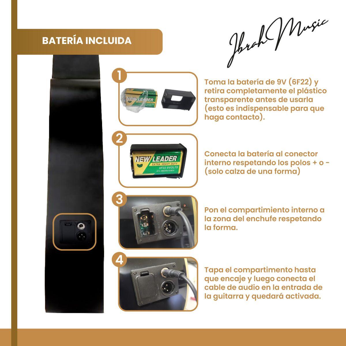 Guitarra Electroacustica Ibrah Music 41 Pulgadas Funda + Acc-4