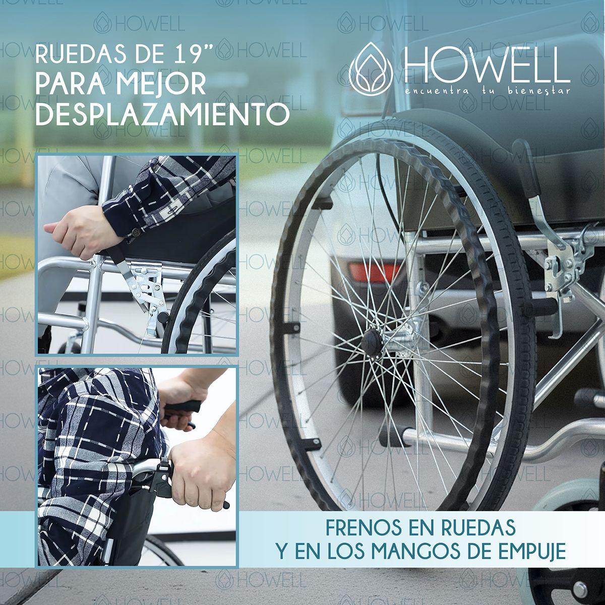 Silla De Ruedas Adulto Mayor Plegable-4