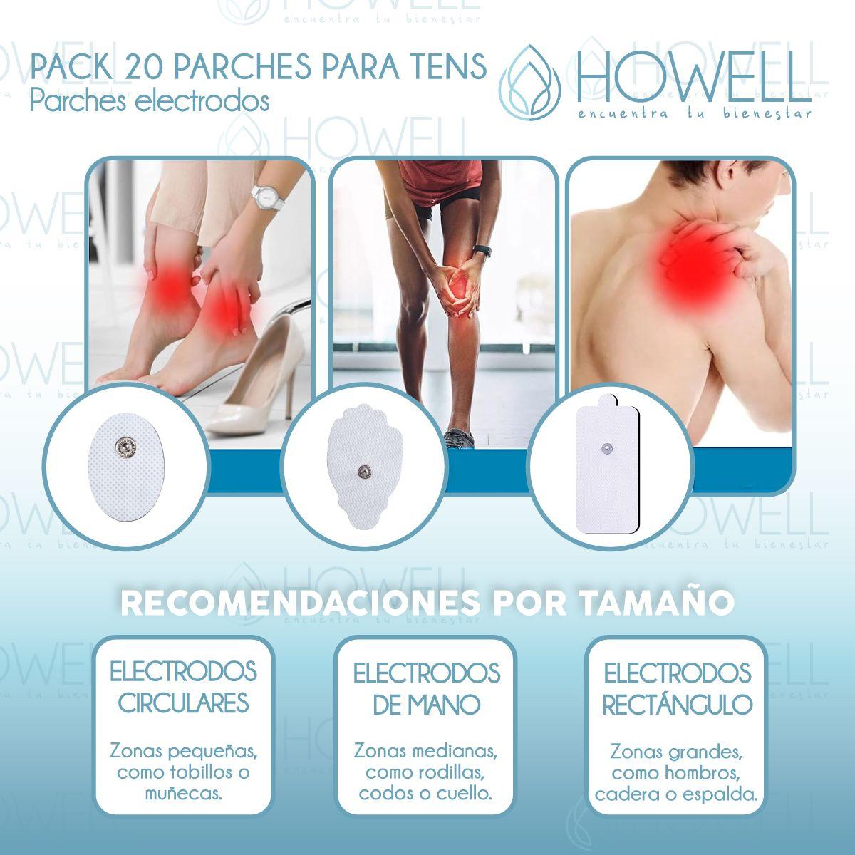 Pack x20 parches tens Electrodos Electroestimuladores-2
