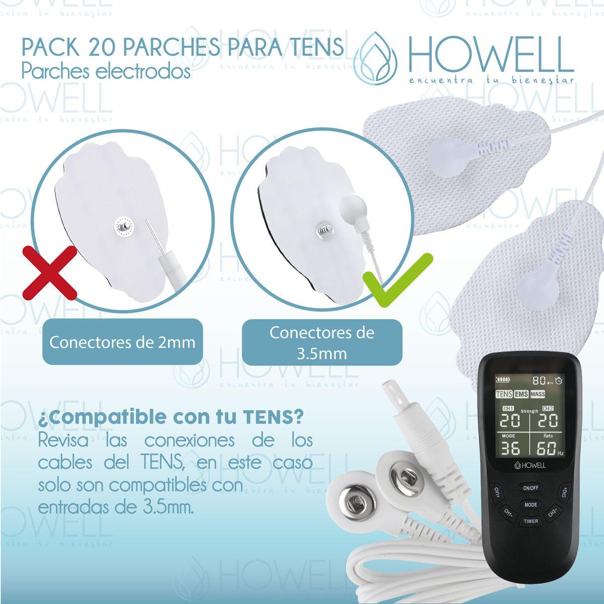 Pack x20 parches tens Electrodos Electroestimuladores-3