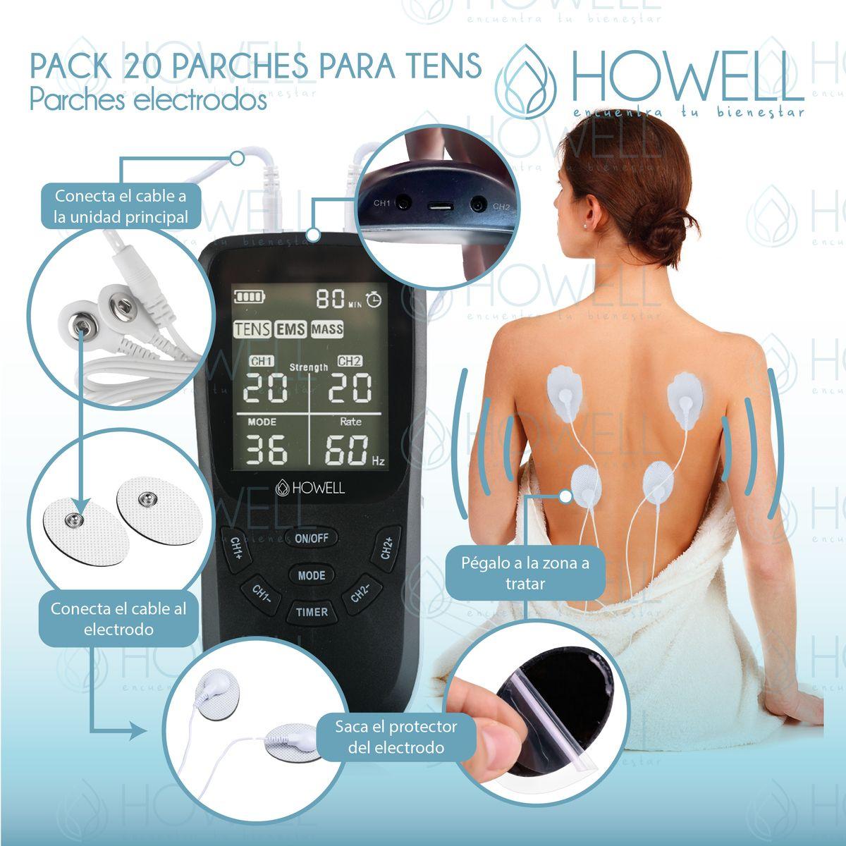 Pack x20 parches tens Electrodos Electroestimuladores-6