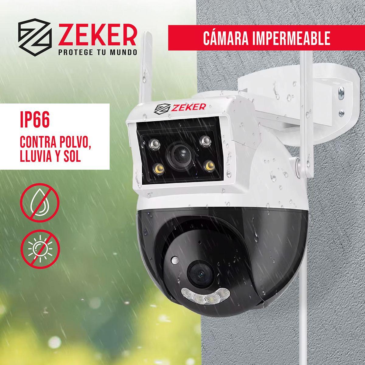 Camara de Seguridad Domo Zeker 4MP 5G Wifi Impermeable-3