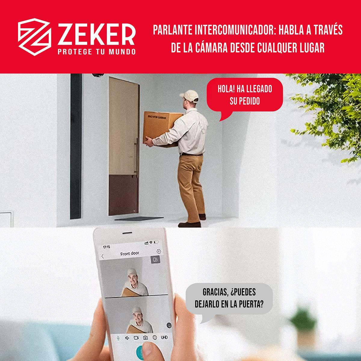 Camara de Seguridad Domo Zeker 4MP 5G Wifi Impermeable-7