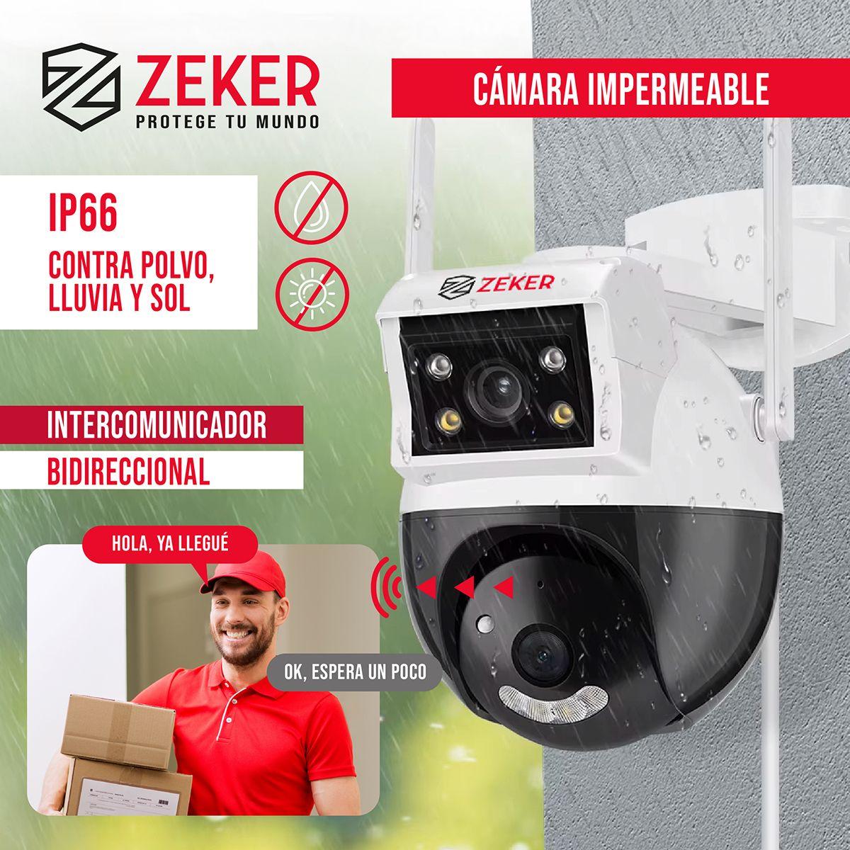 Camara de Seguridad Domo Zeker 4MP 5G Wifi Impermeable-5