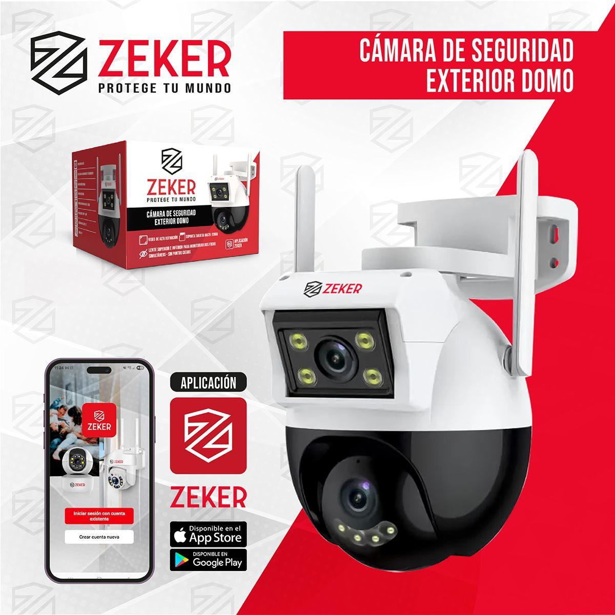 Camara de Seguridad Domo Zeker 4MP 5G Wifi Impermeable-9