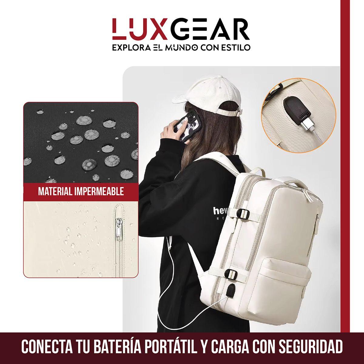 Mochila De Viaje Expansible Luxgear NomadLifeV2 Impermeable-3