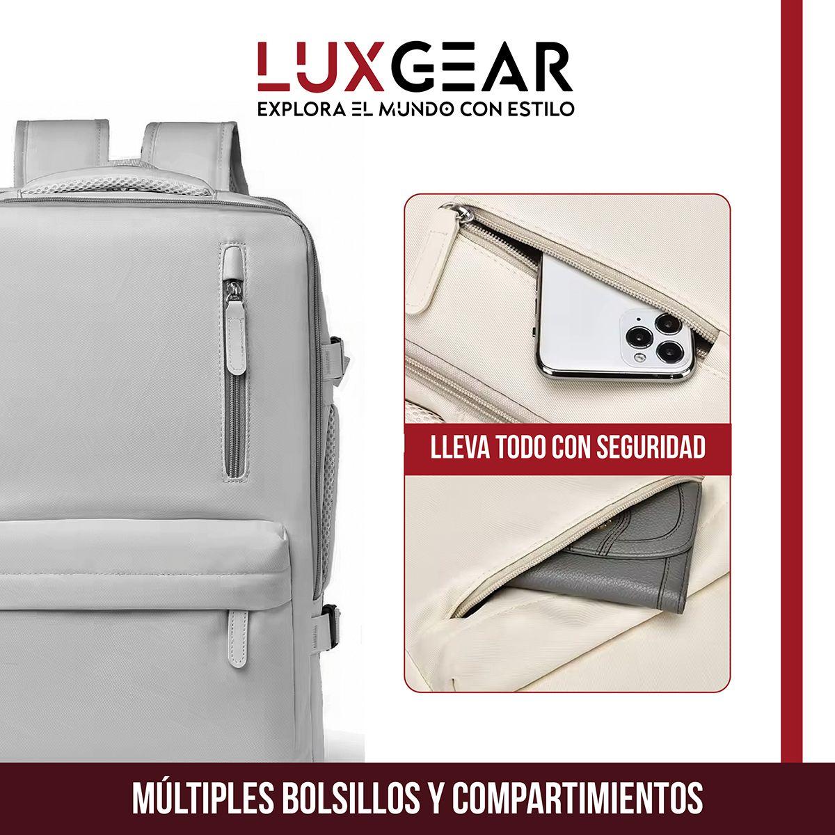 Mochila De Viaje Expansible Luxgear NomadLifeV2 Impermeable-5
